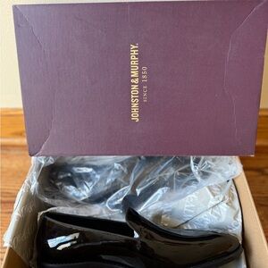 Johnston & Murphy Glossy Black Loafers 10,5
